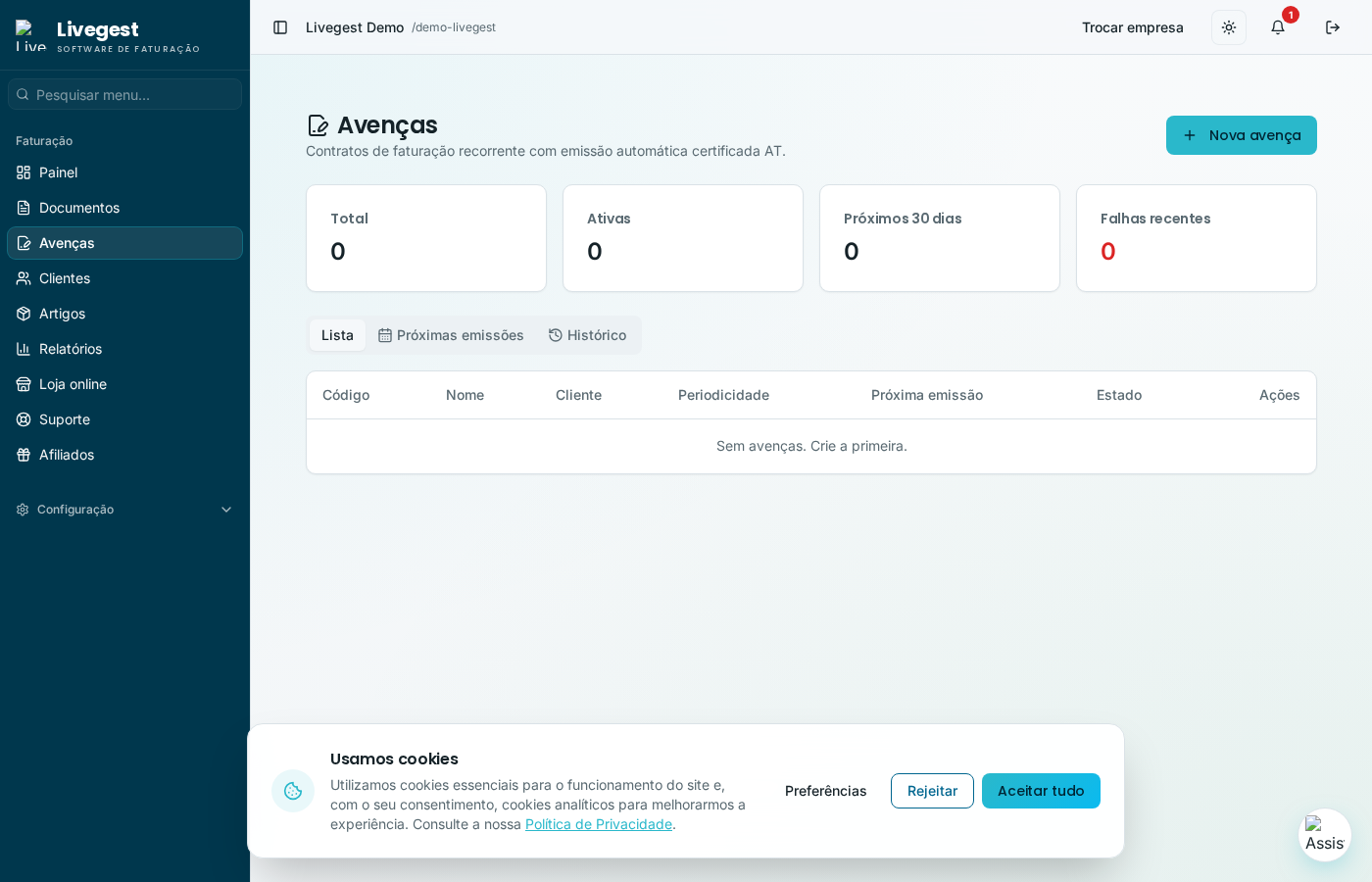 Livegest — Igualas y facturación recurrente